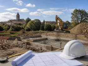 Les travaux de construction de la future crèche
