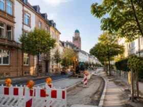Les travaux de rénovation de la rue Mainz à Darmstadt commencent