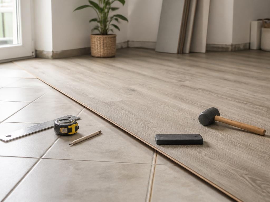 poser revetement pvc sur carrelage