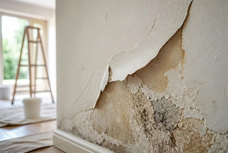 toile peinte qui decolle apres renovation probleme