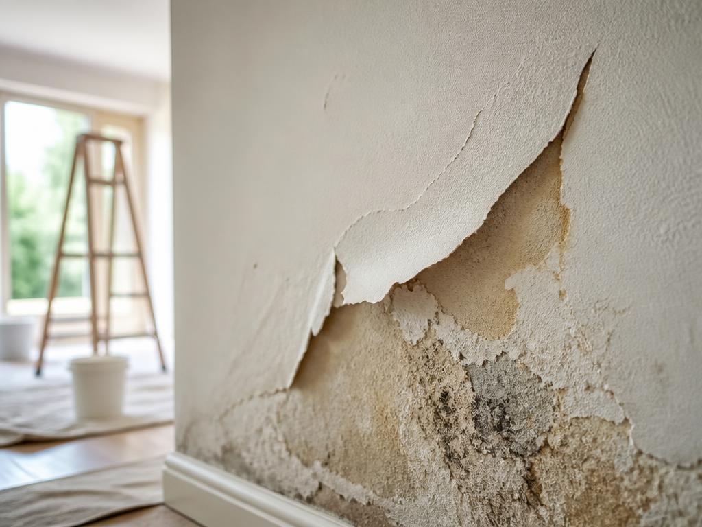 toile peinte qui decolle apres renovation probleme