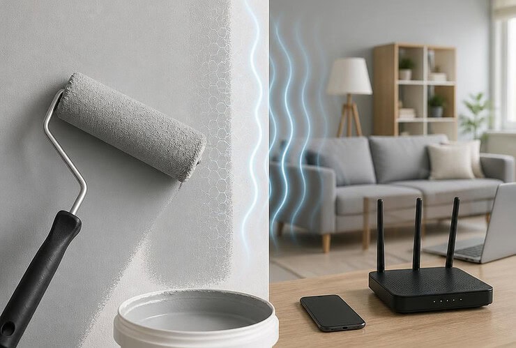 une peinture anti ondes electromagnetiques