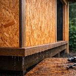 Panneau OSB extérieur et pluie