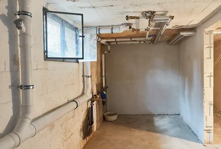 Ventilation dans un sous-sol enterré