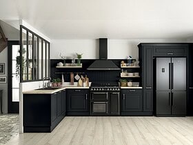 cuisines noire mat