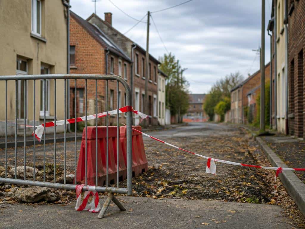 A Carnières, le chantier de rénovation de la rue de Collarmont tombe à l'eau