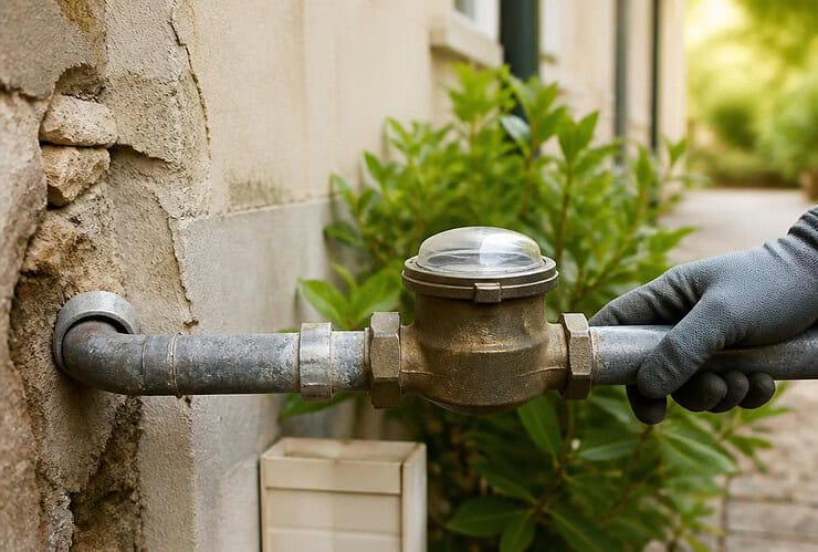 canalisation plomb avant compteur