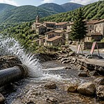 Plus une goutte d'eau au robinet : une fuite prive d'eau 270 habitants de cette commune en Ardèche