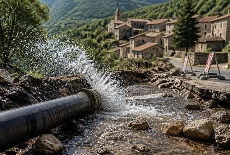 Plus une goutte d'eau au robinet : une fuite prive d'eau 270 habitants de cette commune en Ardèche