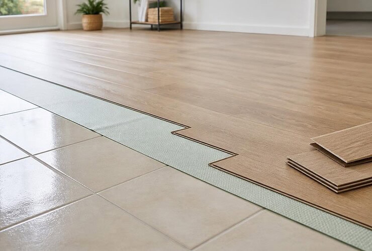 revetement sur carrelage sans ragreage