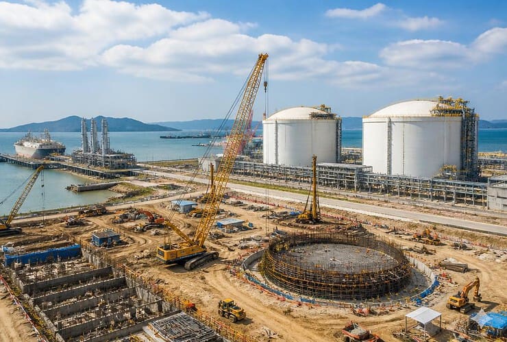 Début des travaux de construction de la centrale thermique au GNL Quang Trach II, annonce de la mise en service de la centrale thermique Quang Trach I