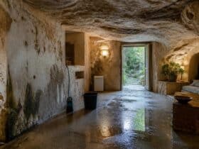gerer eau infiltration dans maison troglodyte