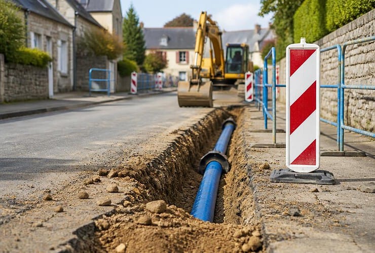 Langueux : des travaux sur le réseau d’eau rue du Pré au Sec à compter du 19 octobre