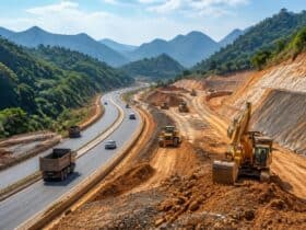 Les travaux de construction de l'autoroute Hoa Binh - Moc Chau s'accélèrent, en attendant le financement de son élargissement à 4 voies
