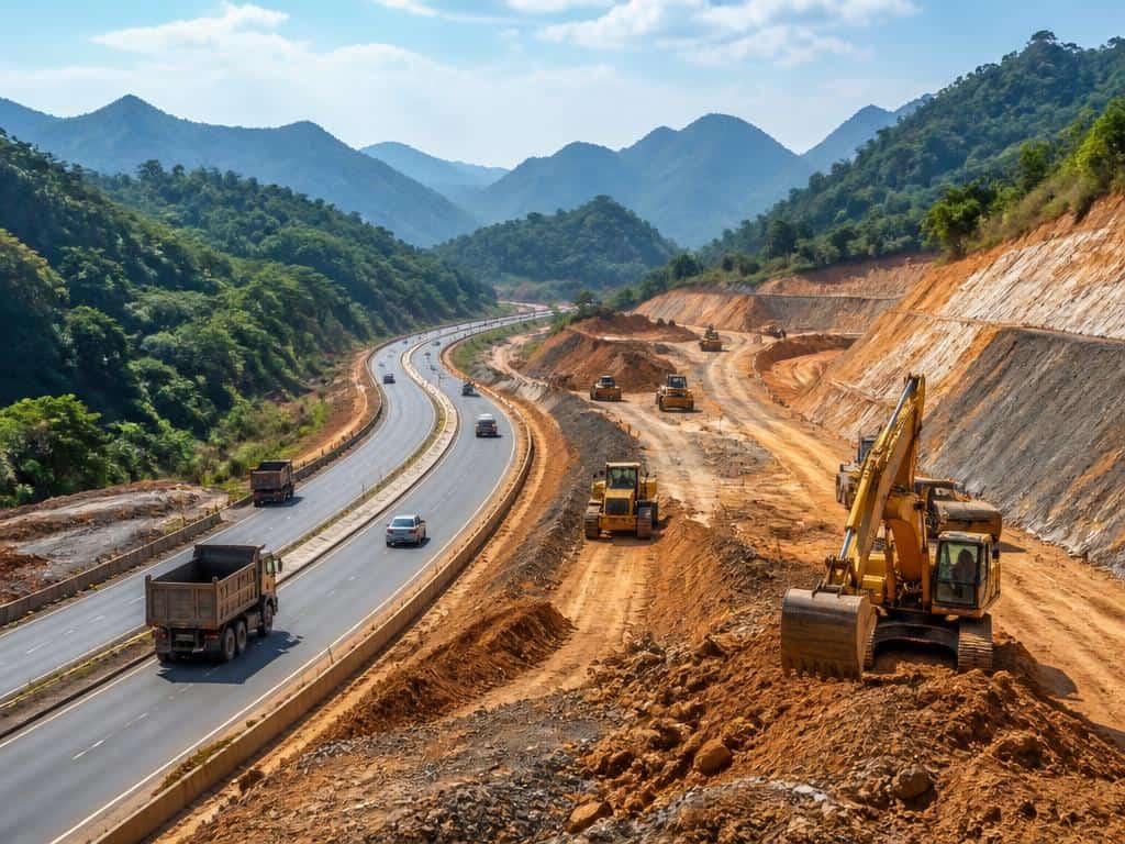 Les travaux de construction de l'autoroute Hoa Binh - Moc Chau s'accélèrent, en attendant le financement de son élargissement à 4 voies