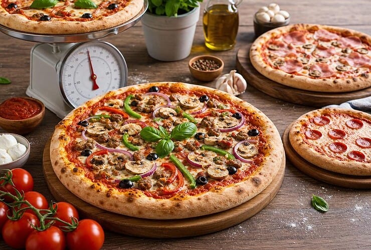 poids d'une pizza