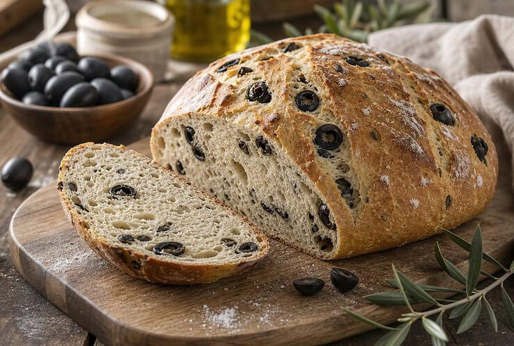 recette pain aux olives