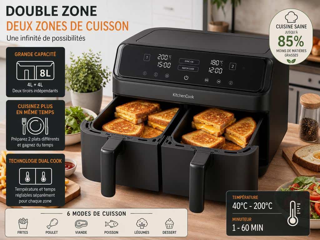 cuisson croque monsieur air fryer ninja