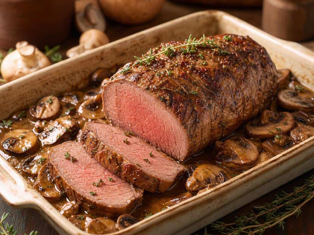 recette filet mignon au boursin et champignons facile
