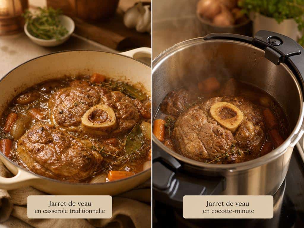 fraise de veau cuisson court-bouillon cocotte minute
