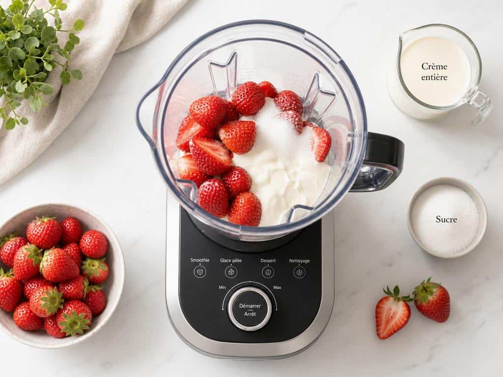 comment congeler fraises pour glace thermomix