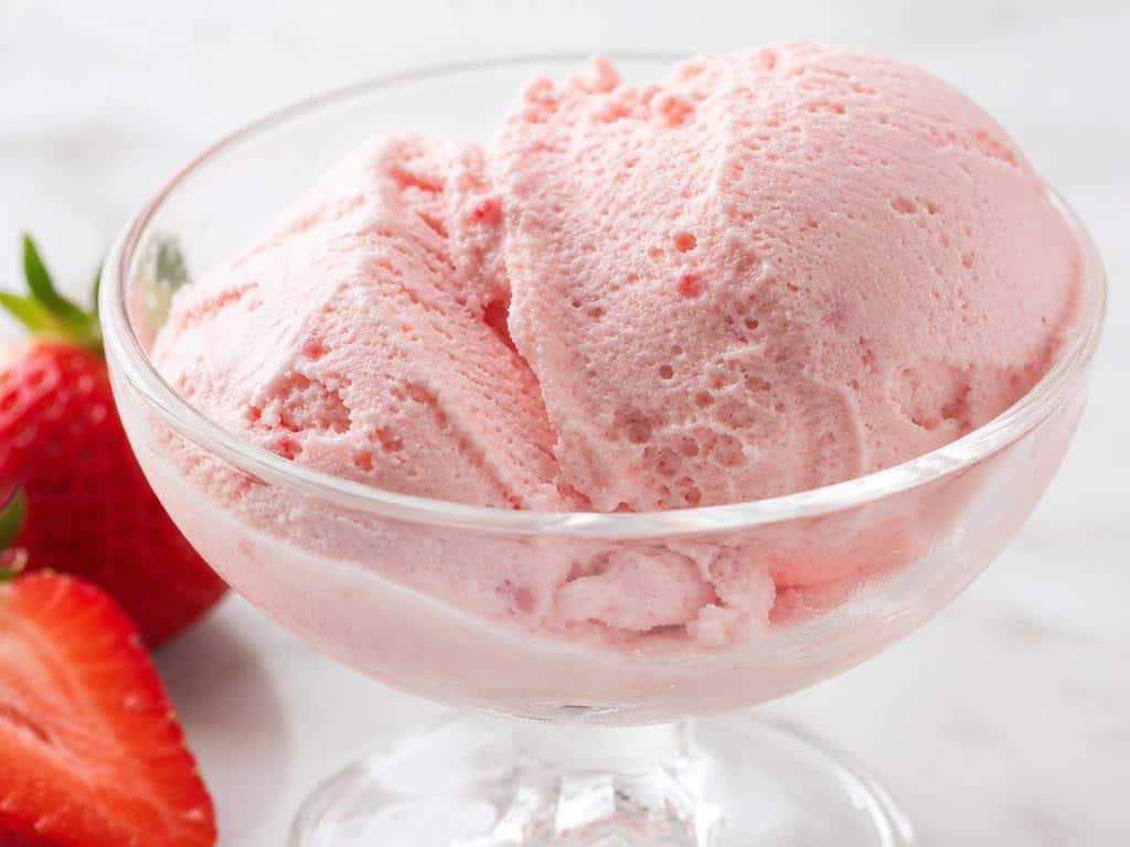 comment faire de la glace aux fraises au thermomix