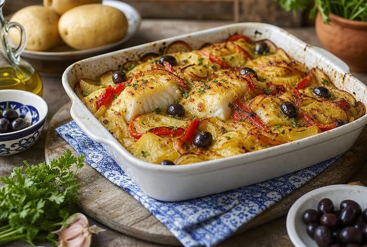 recette morue au four à la portugaise
