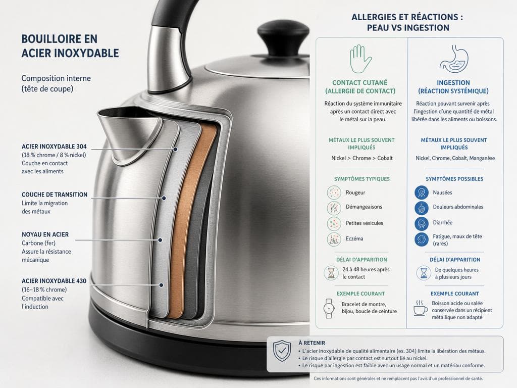 bouilloire en inox santé