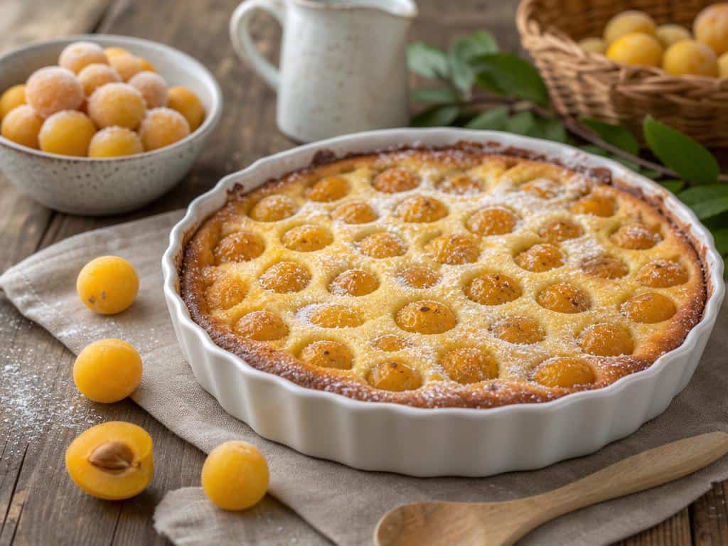clafoutis aux mirabelles congelées