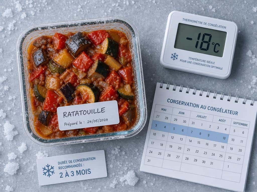 combien de temps conserver ratatouille au frigo