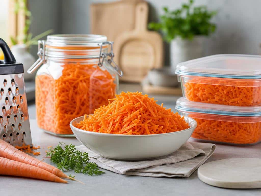 conserver des carottes rapées