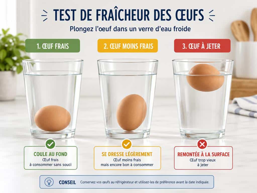 manger œuf périmé danger