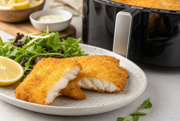 poisson pane surgele au air fryer