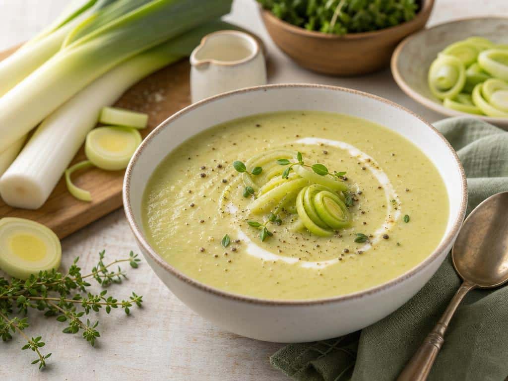 soupe aux poireaux sans pomme de terre