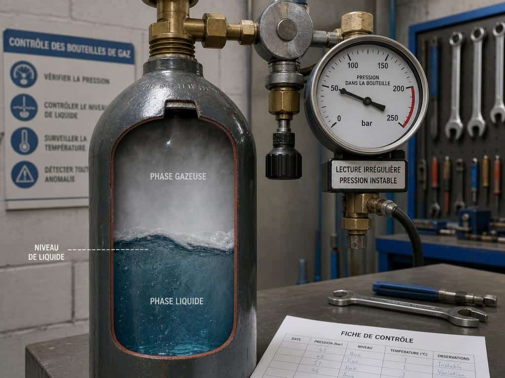 bouteille de gaz neuve mais pas de gaz