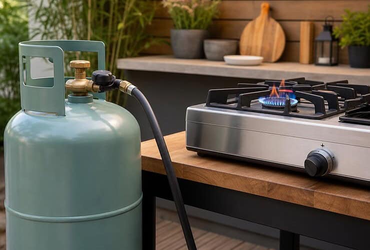 bouteille de gaz neuve mais petite flamme
