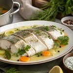 brochet au court bouillon