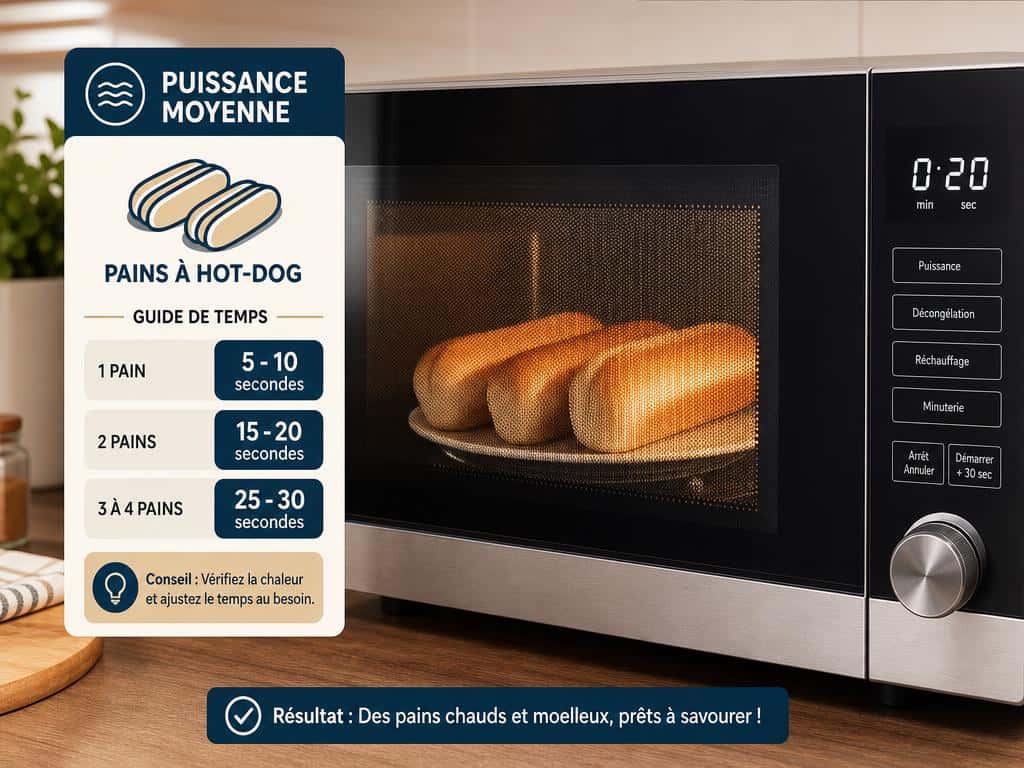 chauffer pain hot dog au four