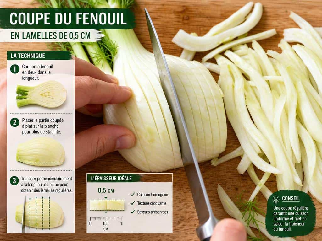 comment couper un fenouil en batonnet