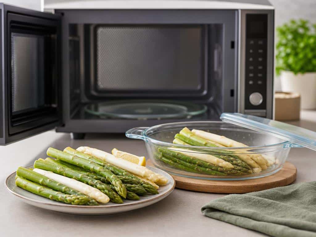 cuire des asperges au micro ondes