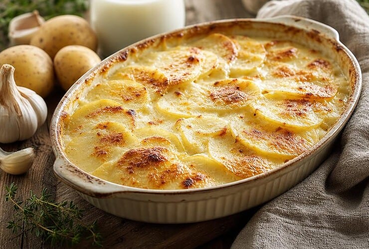 gratin dauphinois au lait sans crème