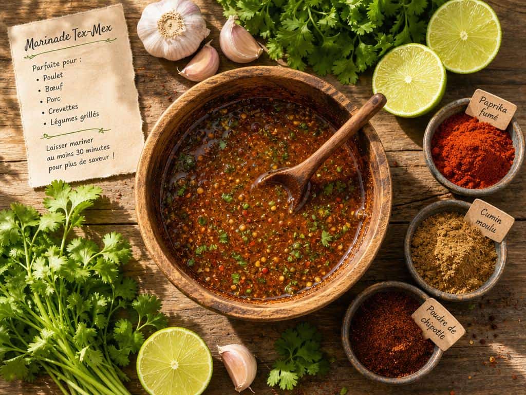 marinade tex-mex porc