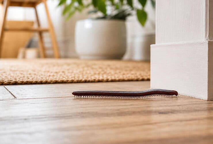 mille-patte dans la maison signification