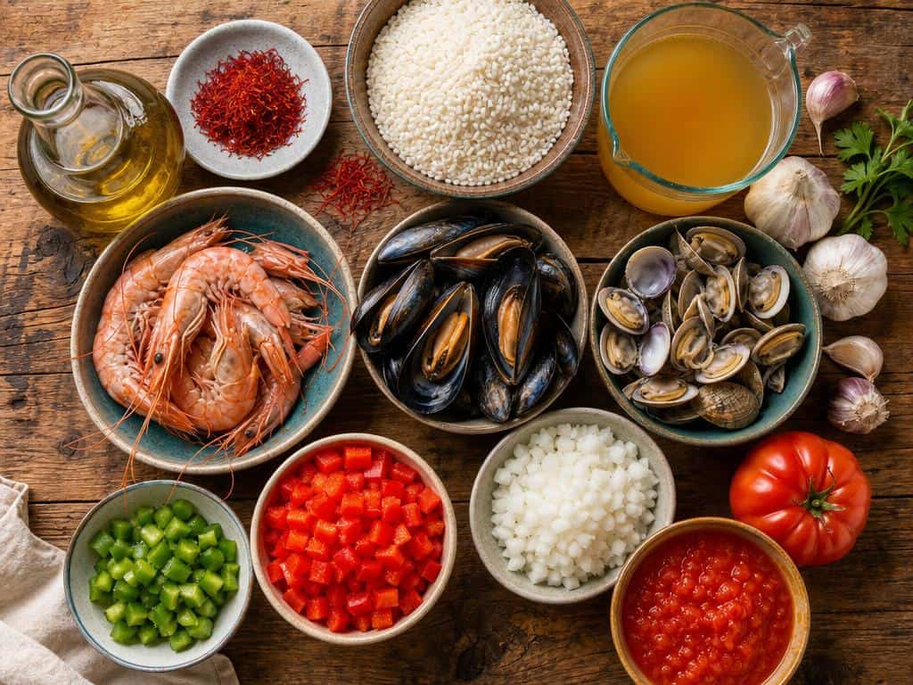 recette paella de marisco