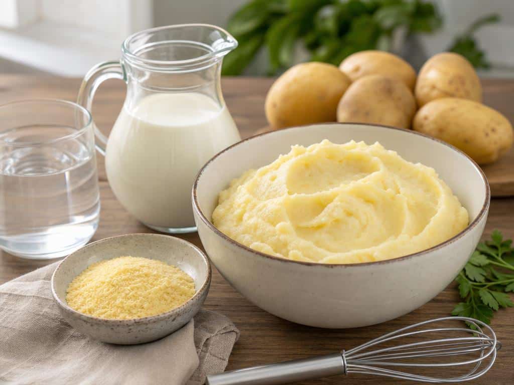 purée mousline dose lait et eau pour 1 sachet