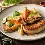 quel legumes avec foie gras poele