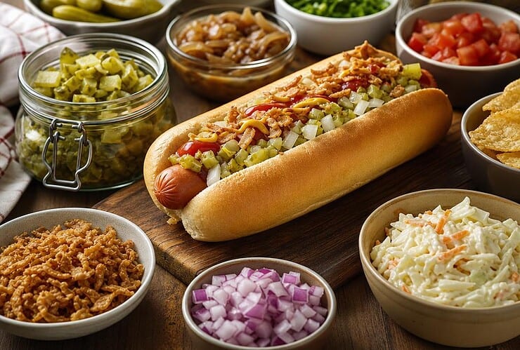 accompagnement hot dog