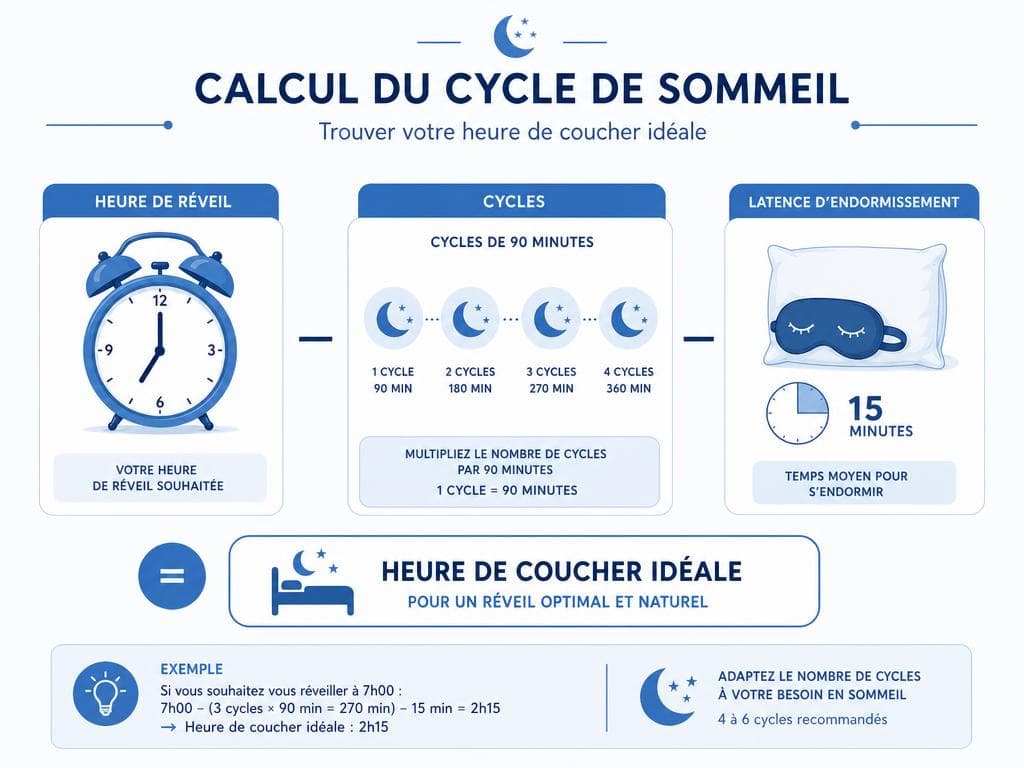 calculer durée cycle sommeil