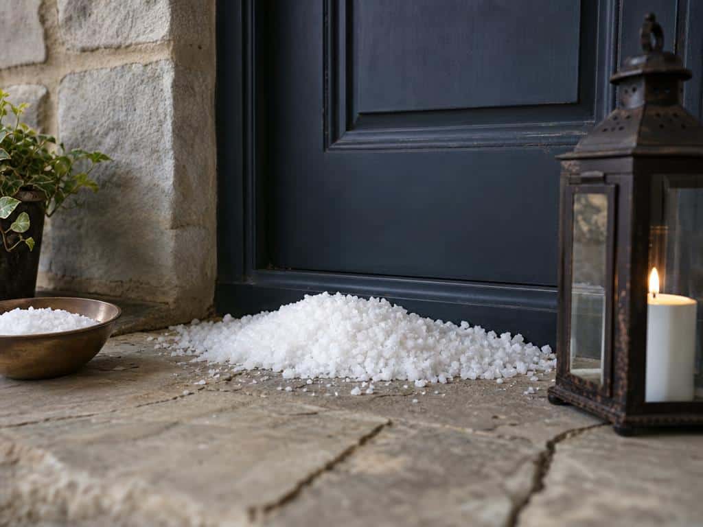 mettre du sel devant sa porte