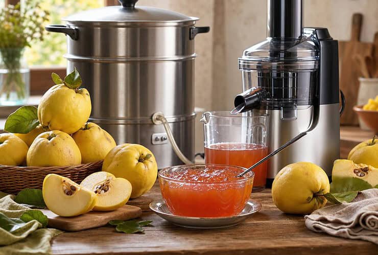 extracteur de jus pour gelée de coing